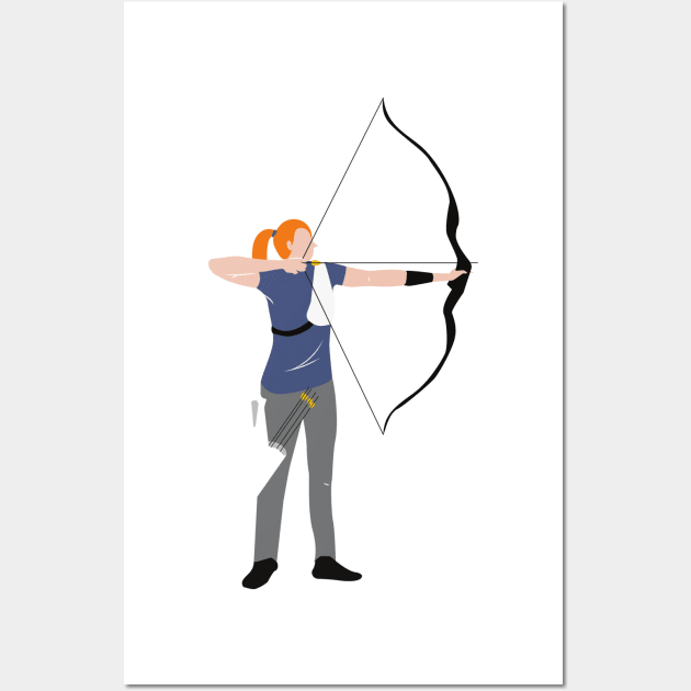 women hunting target design Wall Art by Artistic_st